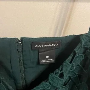Club Monaco Bolari Lace Dress Green Size 10